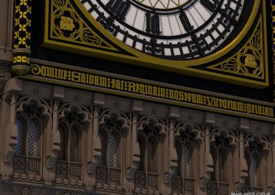 3d render c4d big ben detalle leyenda