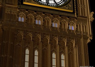 3d render c4d big ben detalle nocturno