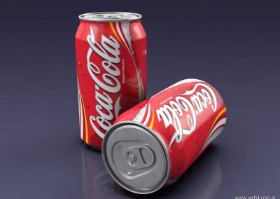 3d render c4d lata coke coca cola