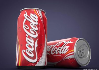 3d render c4d lata coke coca cola