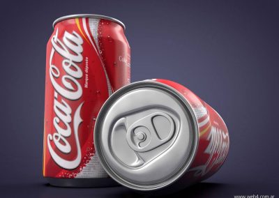 3d render c4d lata coke coca cola