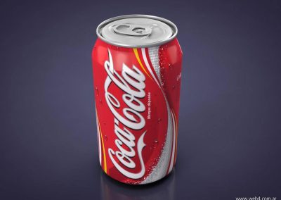 3d render c4d lata coke coca cola