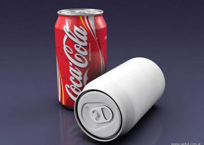 3d render c4d lata coke coca cola