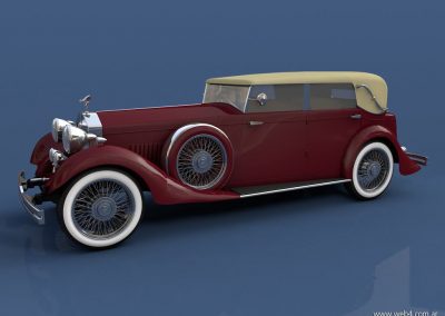 3d render c4d rolls royce lateral