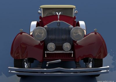 3d render c4d rolls royce front