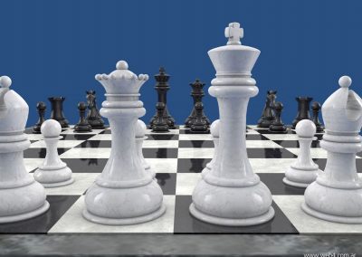3d render c4d ajedrez