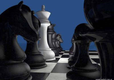 3d render c4d ajedrez rey blanco