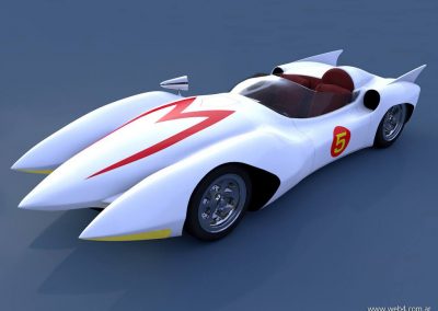 3d render c4d mach 5 speed racer