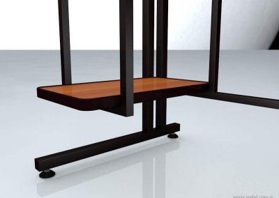 3d render c4d mesa para pc detalle soporte