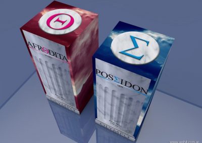 3d render c4d packaging para perfumes cajas