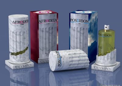 3d render c4d packaging para perfumes cajas y frascos