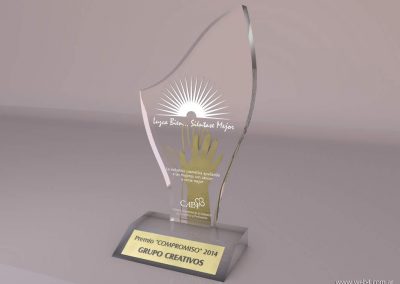 3d render c4d premio acrilico