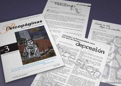 diseño editorial de revista psicopaginas