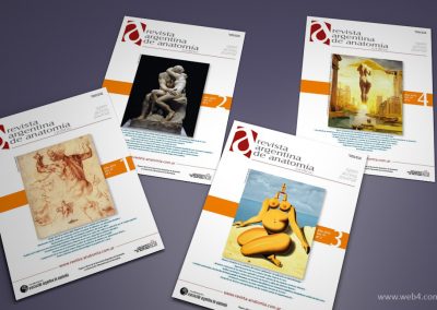 diseño portadas revista argentina de anatomia online 2015