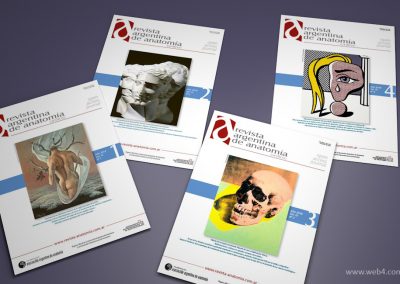 diseño portadas revista argentina de anatomia online 2018
