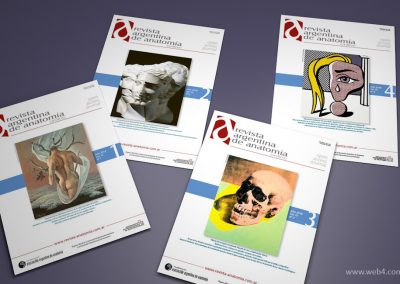 diseño portadas revista argentina de anatomia online 2018