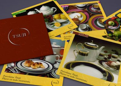 diseño catalogo de productos porcelana tsuji