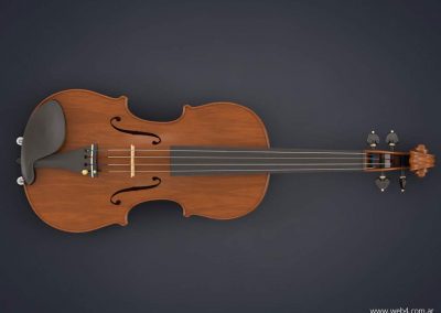 3d render c4d violin superior