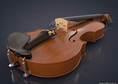 3d render c4d violin vista