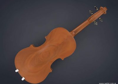 3d render c4d violin back