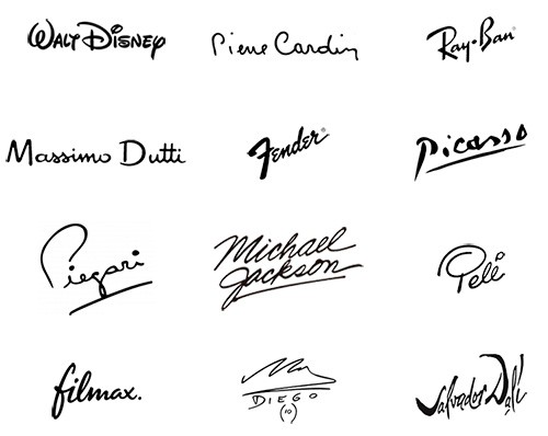 Logotipos con firmas Logotipos con firmas