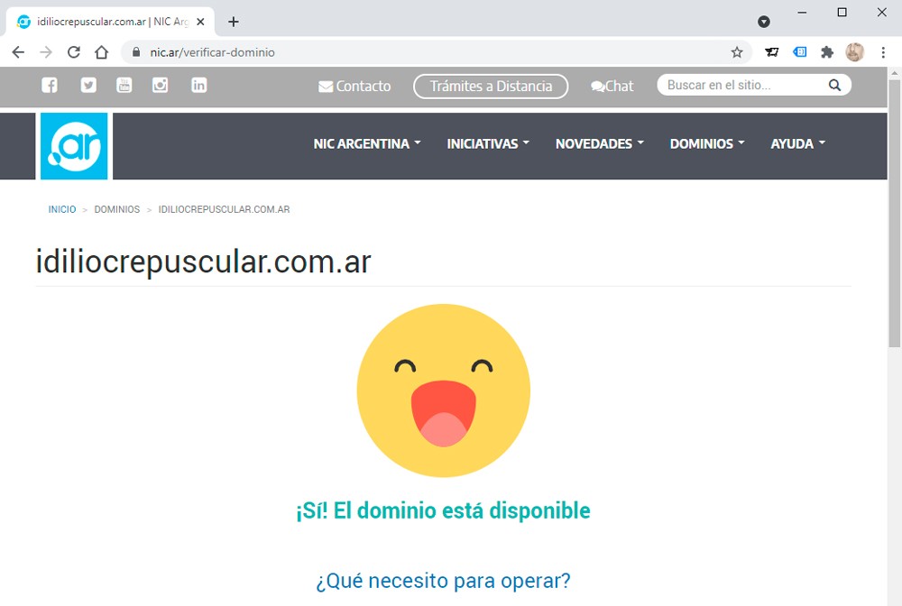 dominio disponible Dominio disponible
