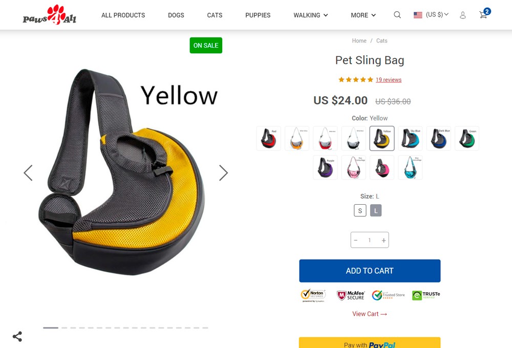 elegir productos con atribustos en tienda