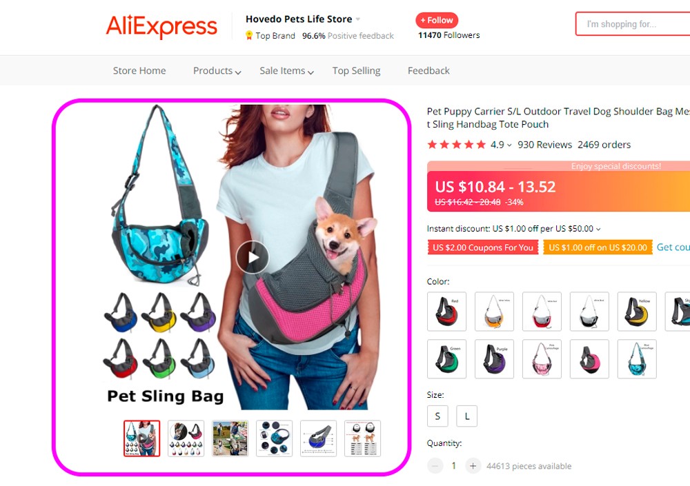 galeria de fotos en alidexpress