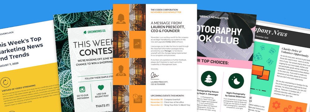 newsletters