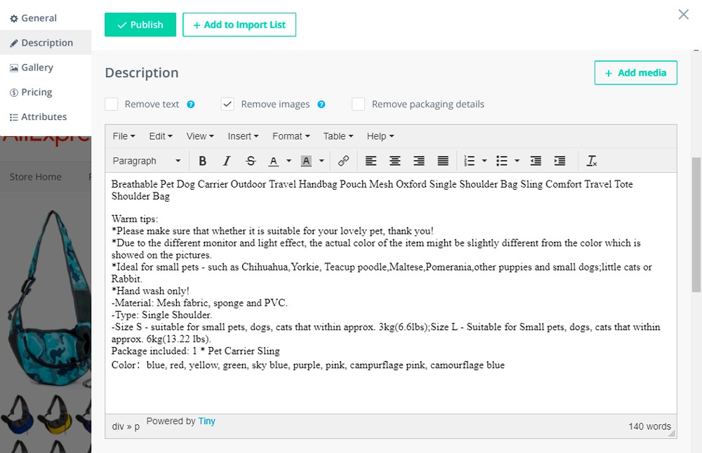 texto sin formato html