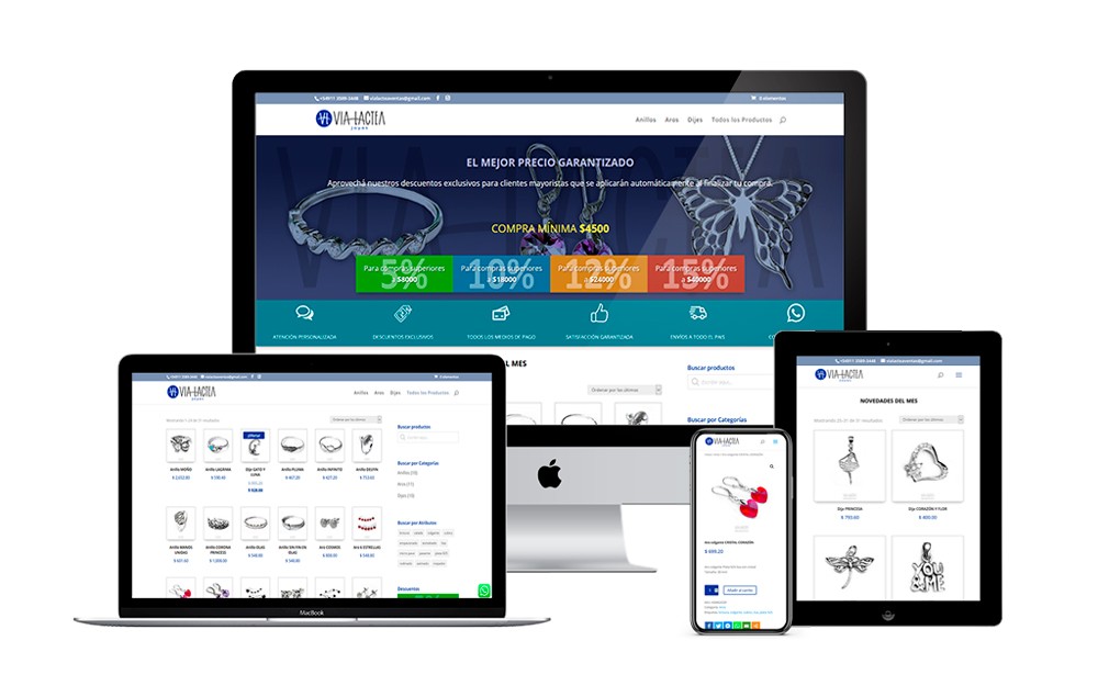 web-via-lactea-responsive web woocommerce