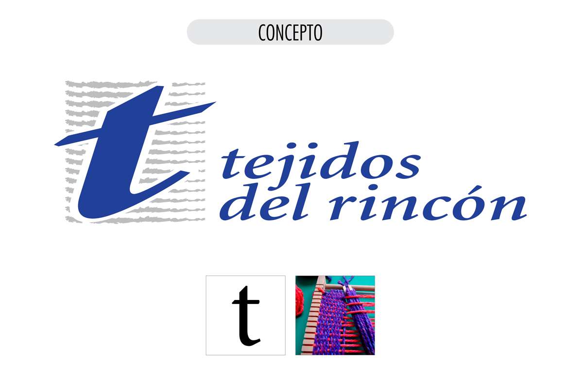 Tejidos del Rincón logo concepto Tejidos del Rincón logo concepto
