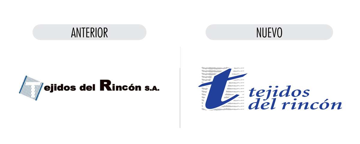 Tejidos del Rincón logo restyling Tejidos del Rincón logo restyling