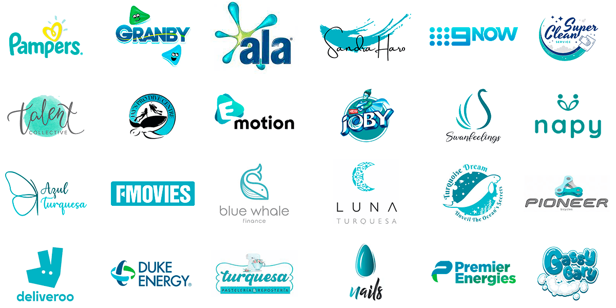 logos turquesa