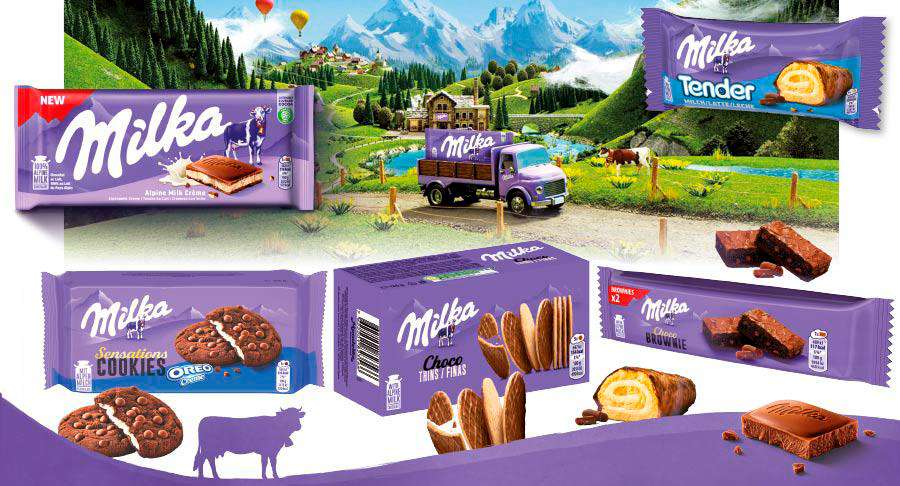 milka chocolates Branding