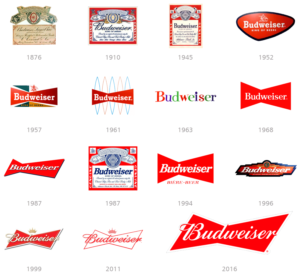 Restyling logo Budweiser