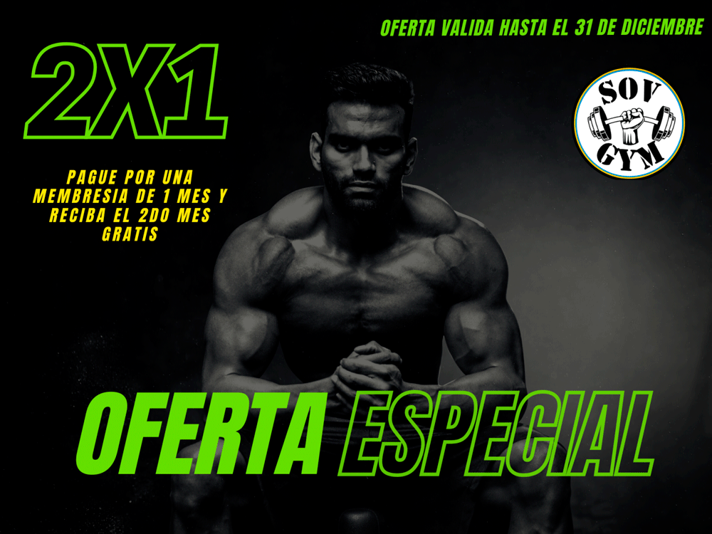 promo gym 2x1 promo gym 2x1