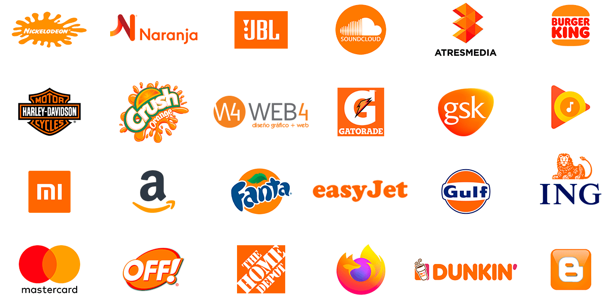 psicologia del color en logos naranja psicologia del color en logos naranja