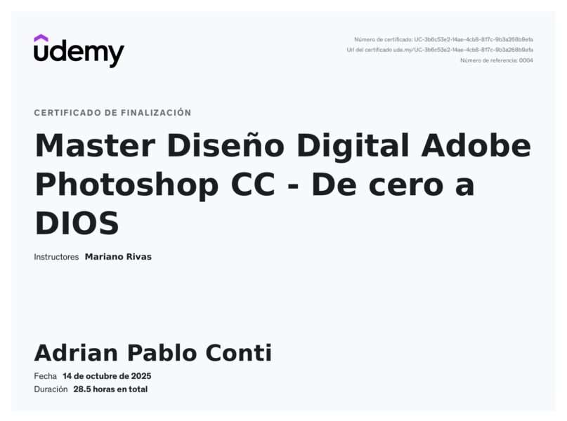 Master Diseño Digital Adobe Photoshop CC - De cero a Dios